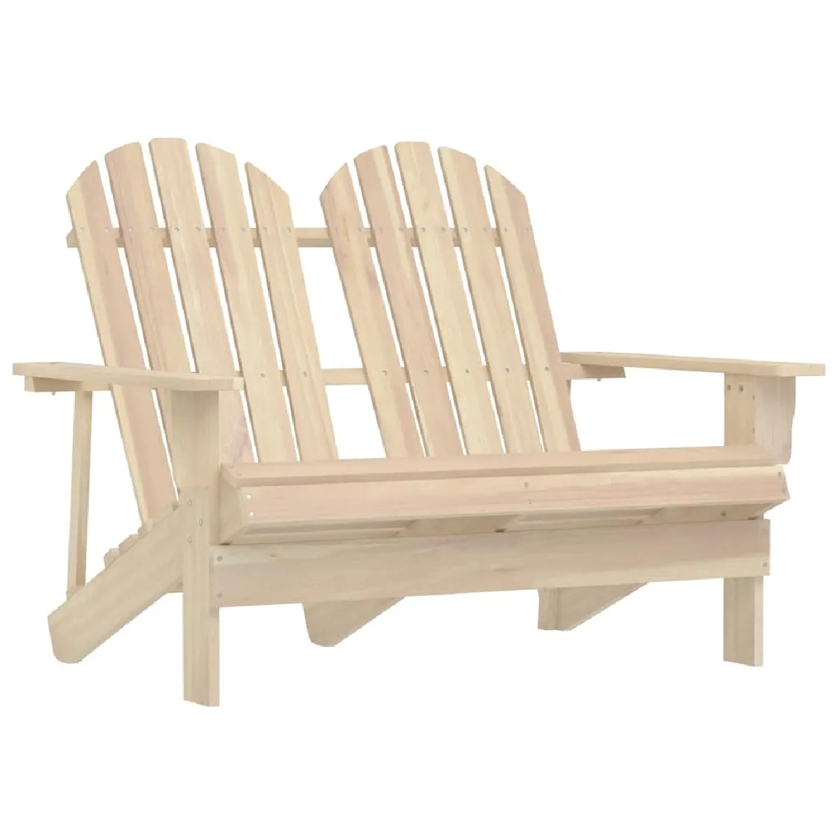vidaXL Chaise de jardin Adirondack 2 places - vue 4