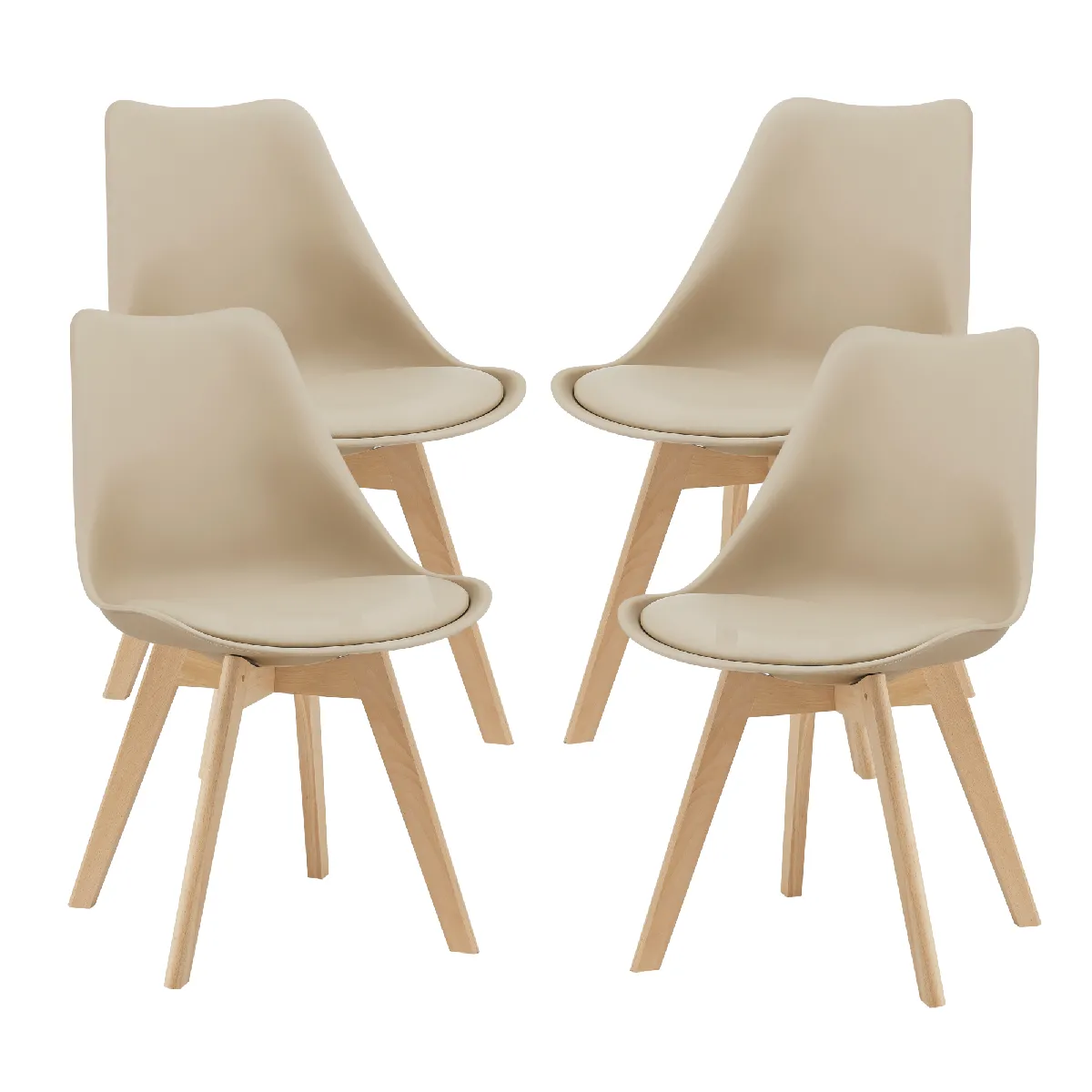 en casa Lot de 4 Chaises
