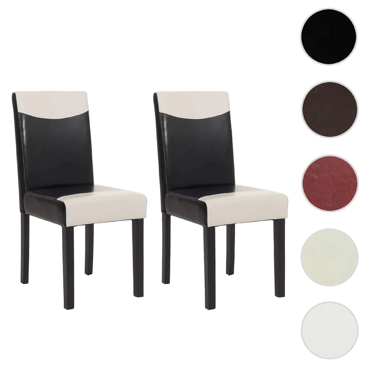 Mendler Noir Chaises Littau - /Crème