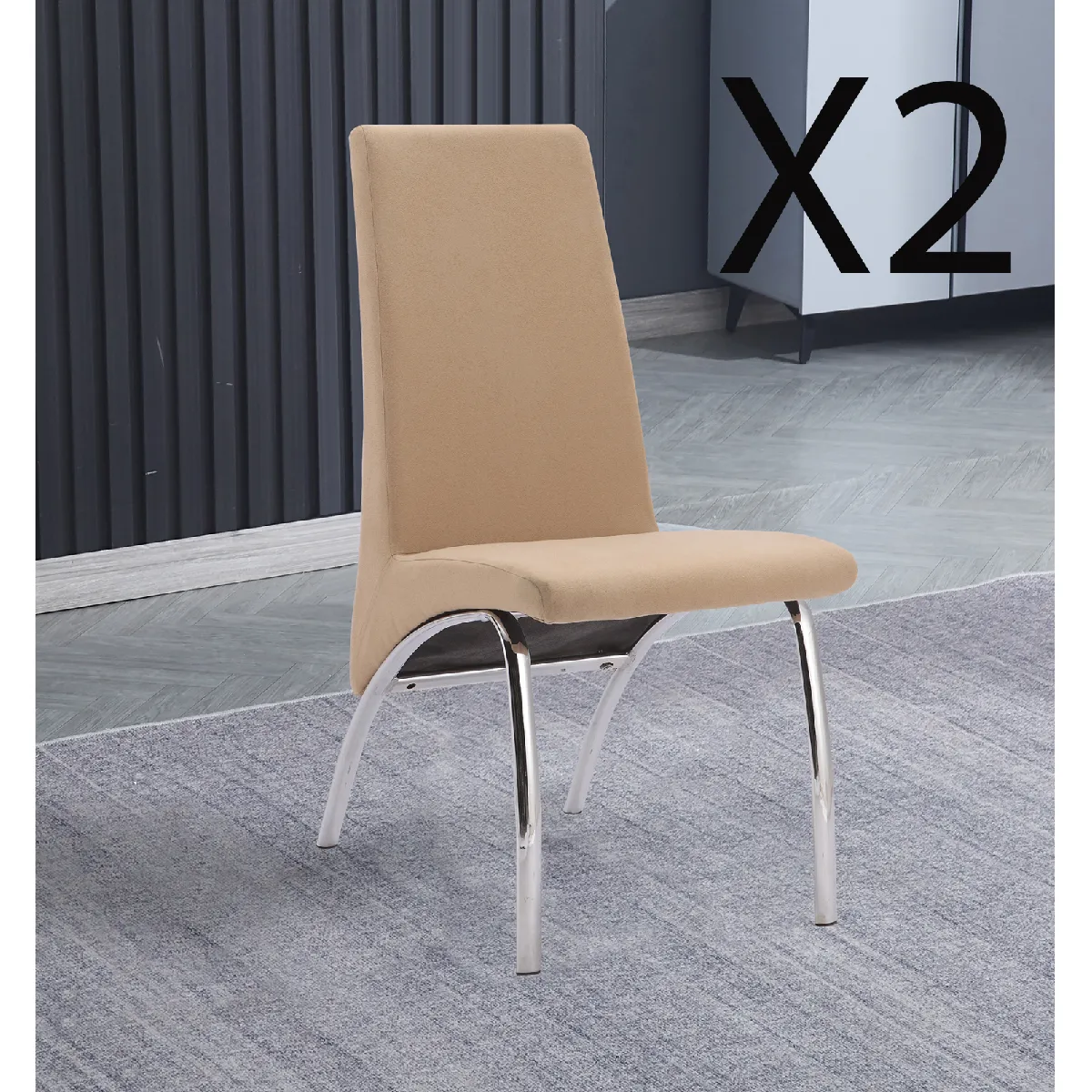 Pegane Chaises salle à manger - Jarama Beige Pegane Chaises salle à manger - Jarama Beige