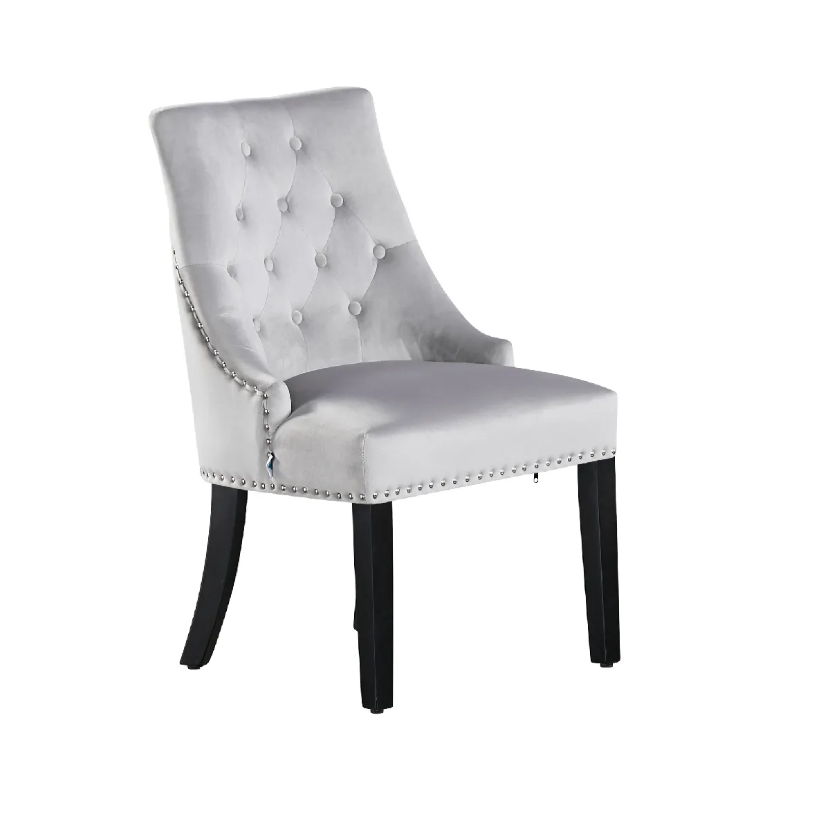 Chaise Windsor - Velours Gris