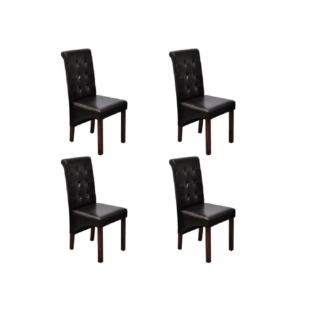 vidaXL Lot de 4 Chaises - vue 2