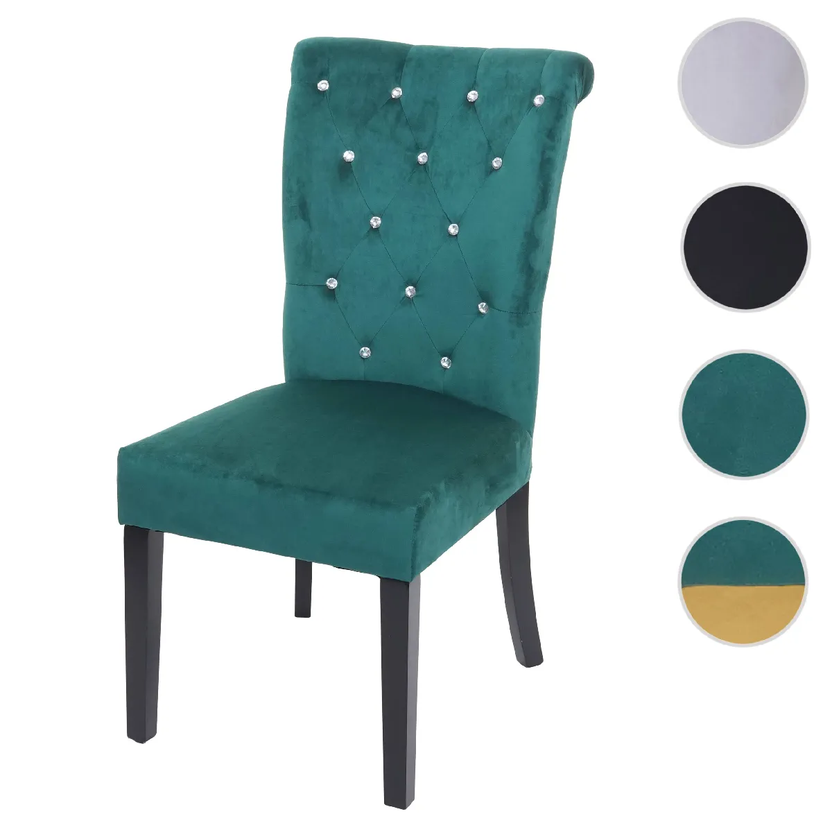 Mendler Vert Chaise Hwc-D22 - Foncé