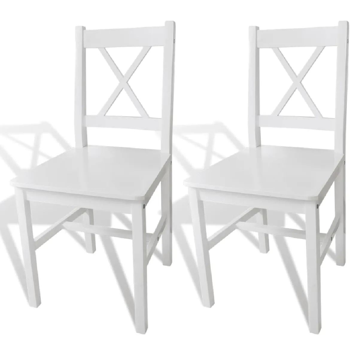 VIDAXL Chaises à manger - Lot de 2