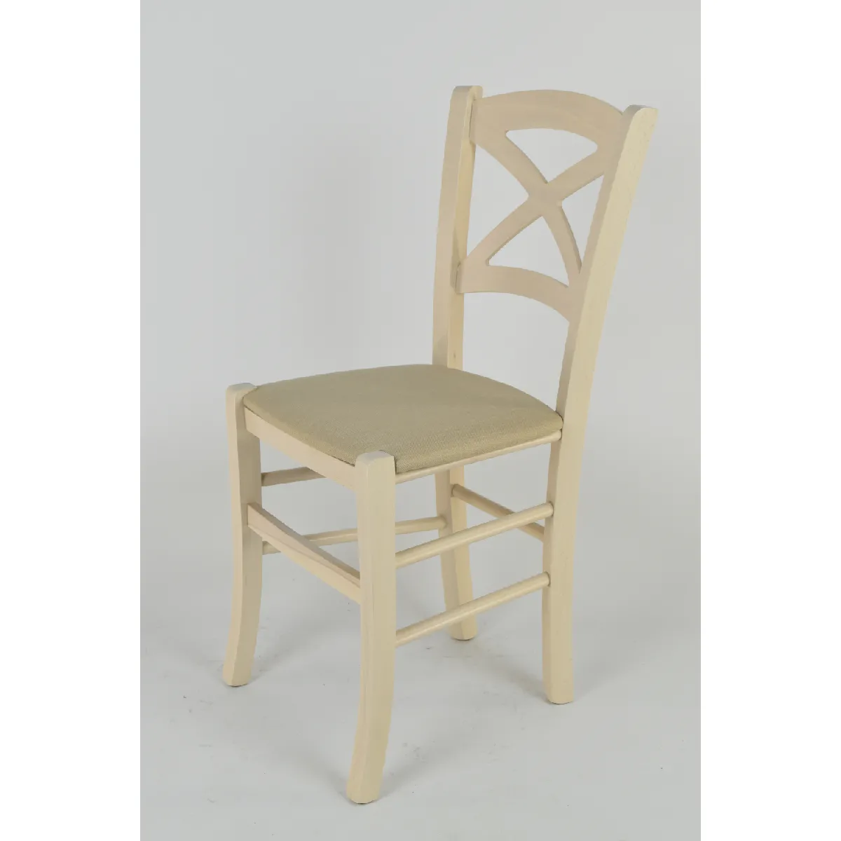 Tommychairs Chaises Cross - Aniline Blanche (lot de 2)