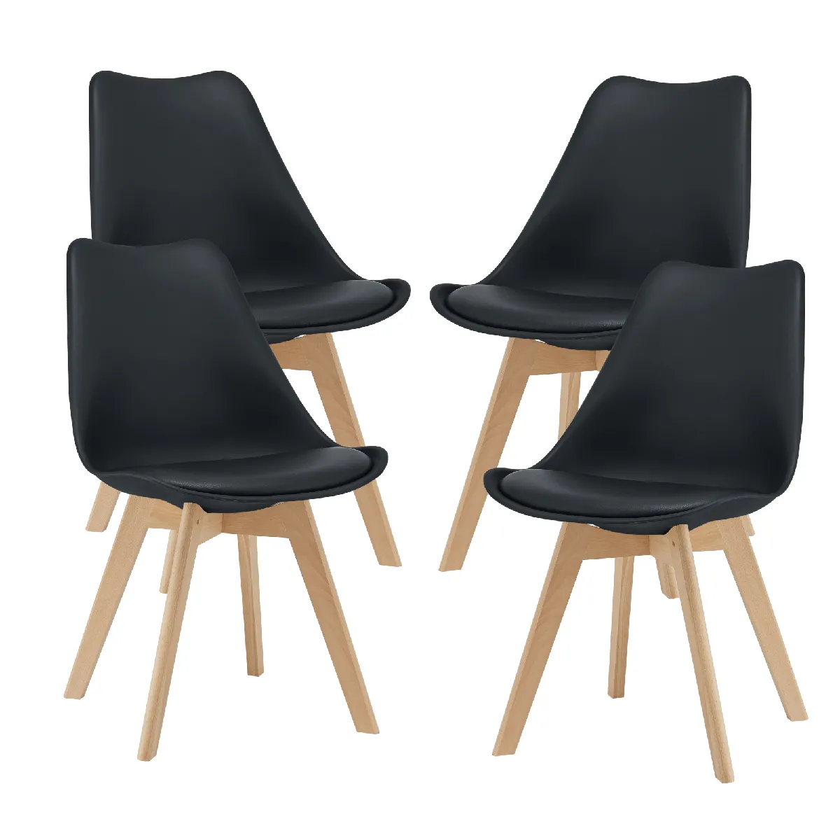 en casa Lot de 4 Chaises - vue 3