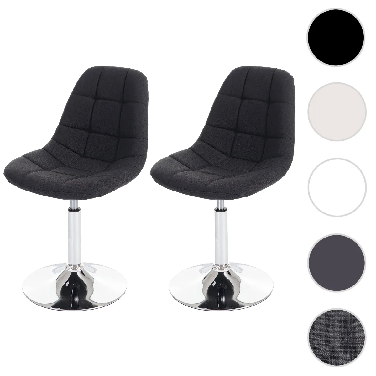 Mendler Gris Chaises Cascina (2) - Foncé
