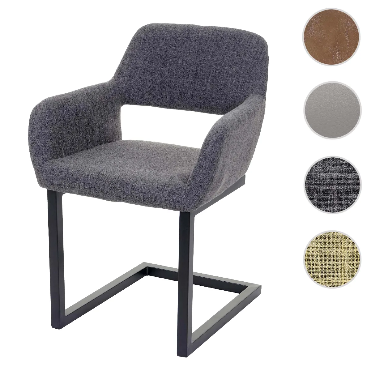Mendler Chaise HWC-A50 II - Gris Mendler Chaise HWC-A50 II - Gris