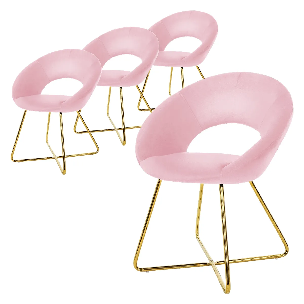 ML Design Chaises Velours - vue 4