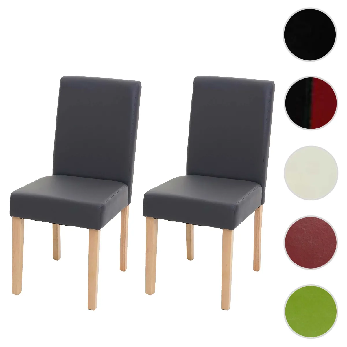 Mendler Gris Chaises Littau - Similicuir