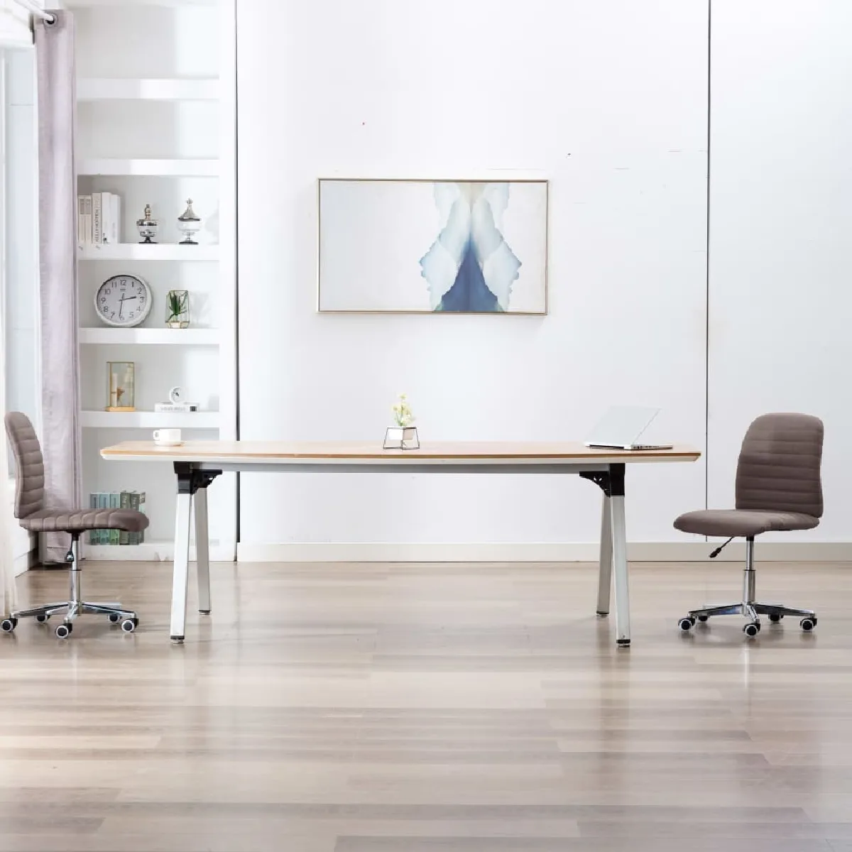 vidaXL Lot de 2 Taupe