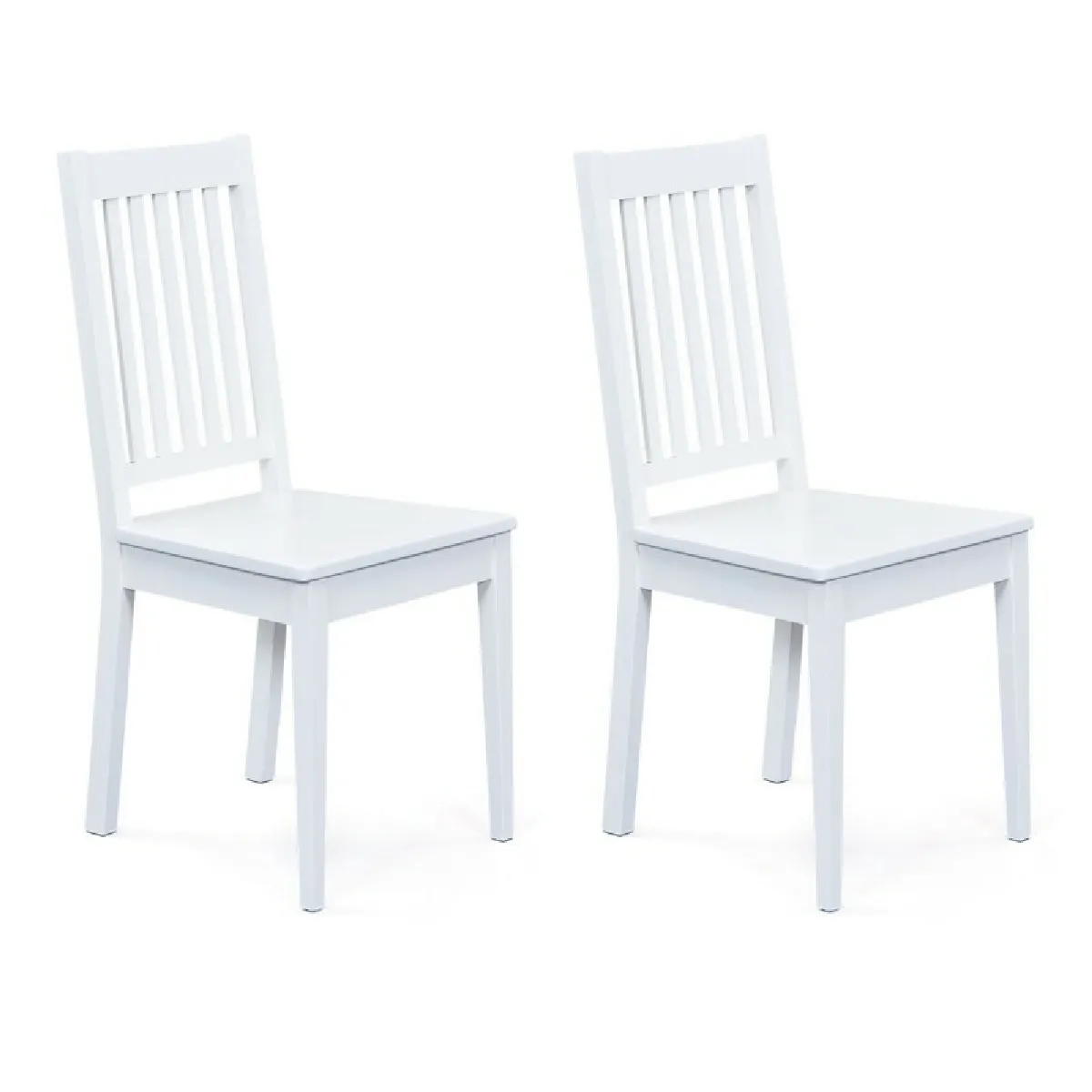 Paris Prix Lot de 2 chaises - Bois Takao blanc Paris Prix Lot de 2 chaises - Bois Takao blanc