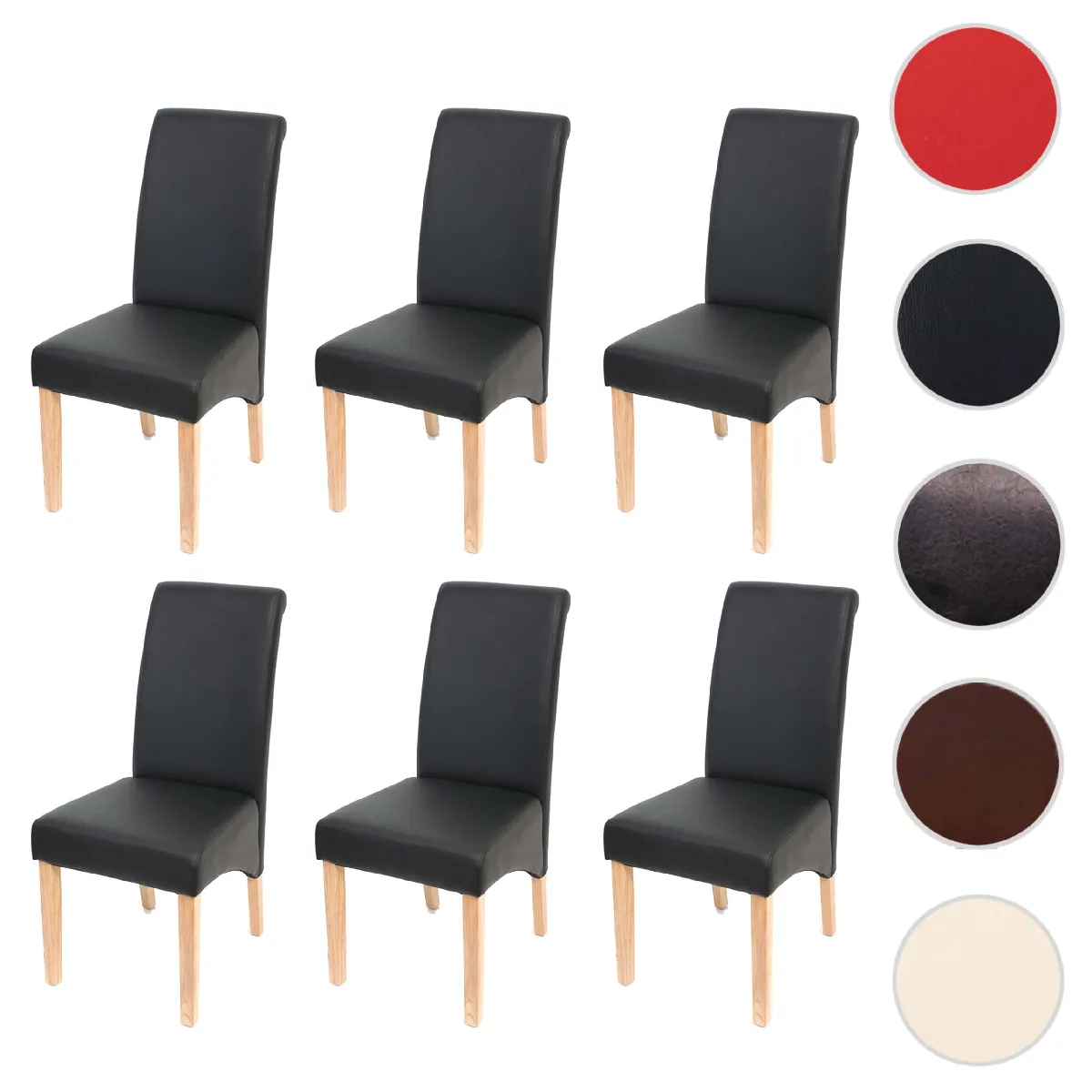Mendler Noir Chaise Salle À Manger M37
