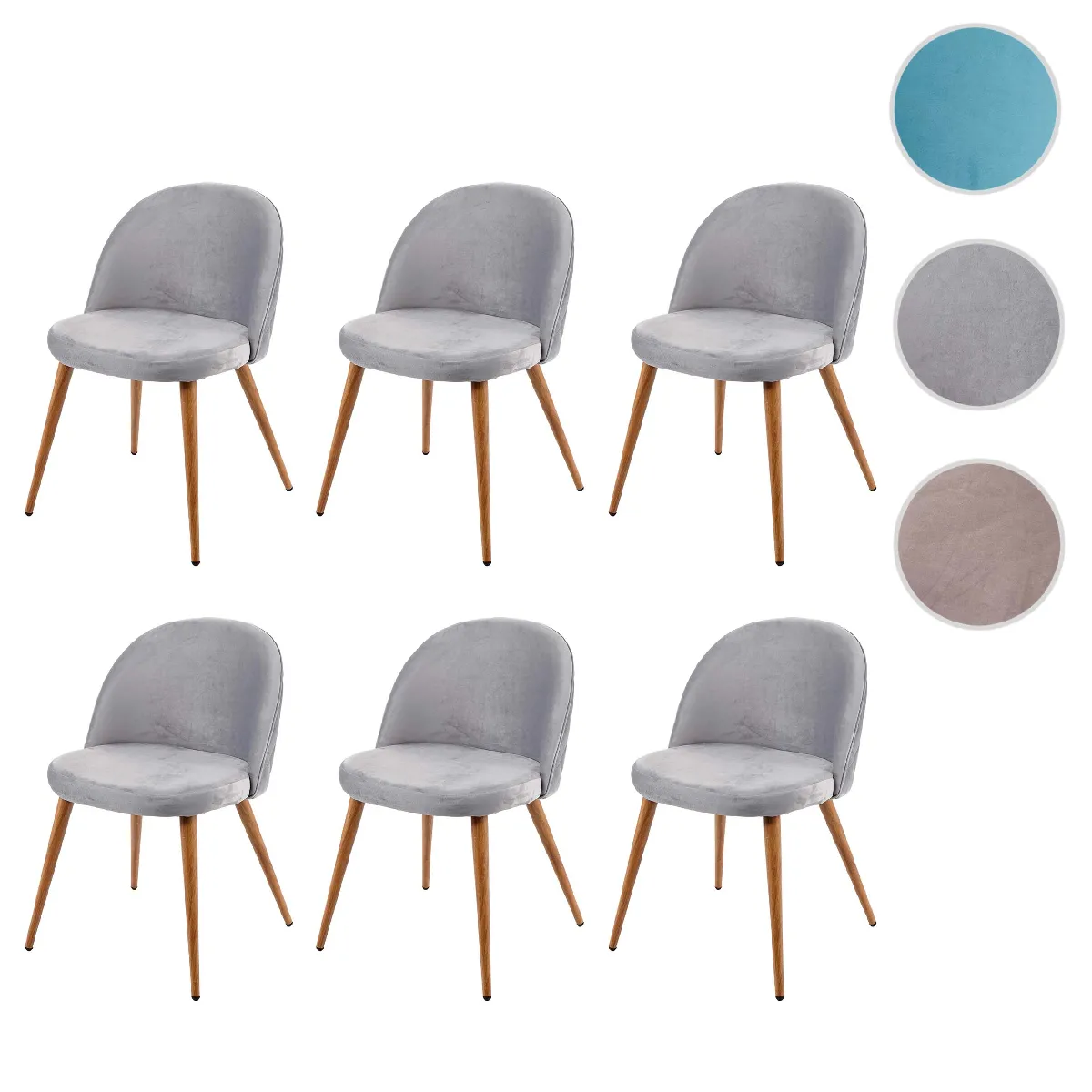 Mendler Chaises HWC-D53 X6