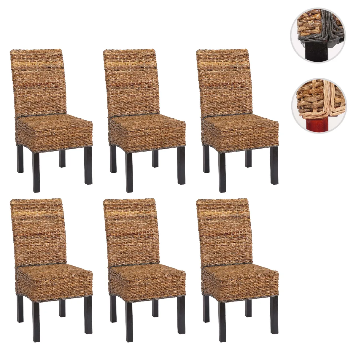 Mendler Lot De 6 Chaises M69