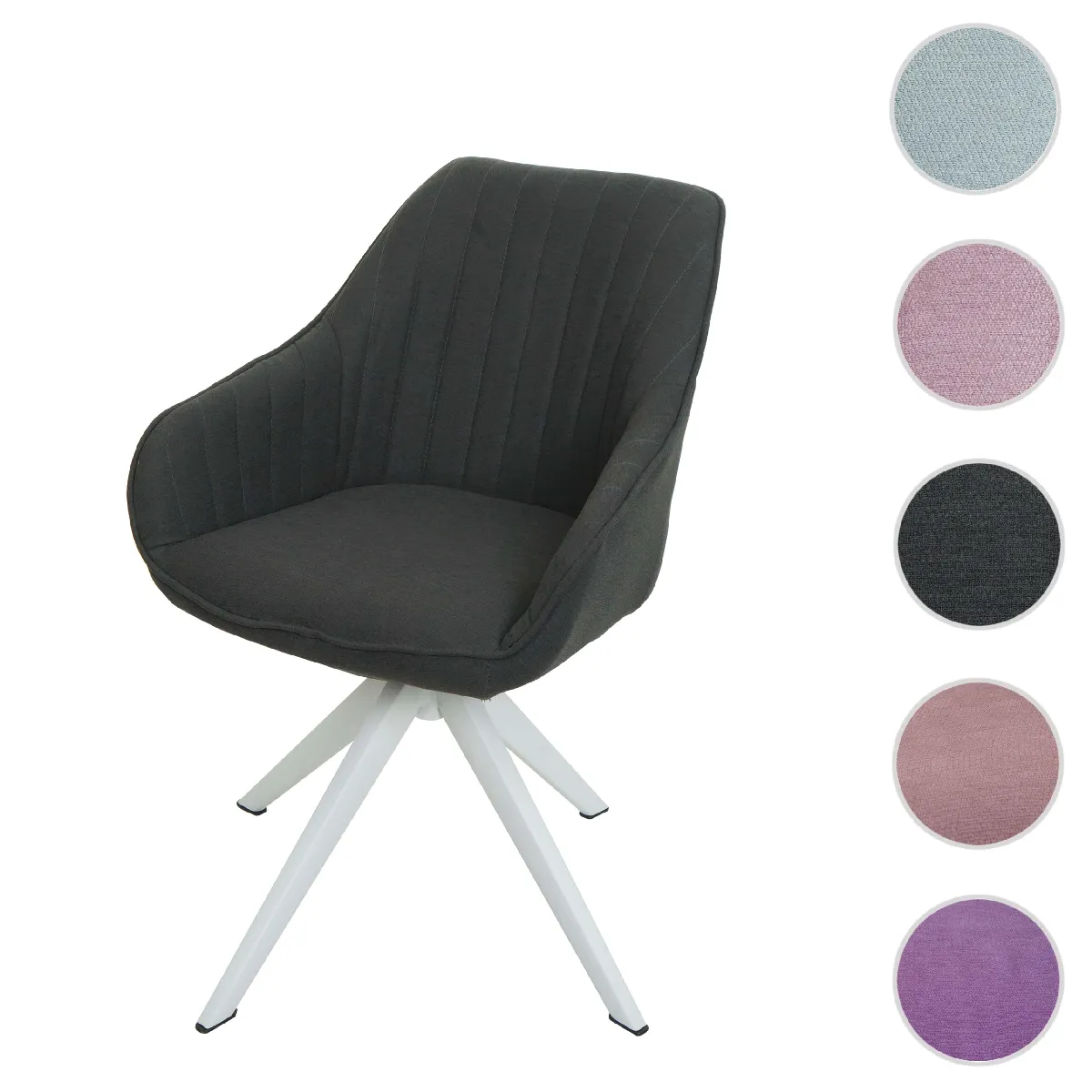 Mendler Gris Chaise De Salle À Manger - Foncé