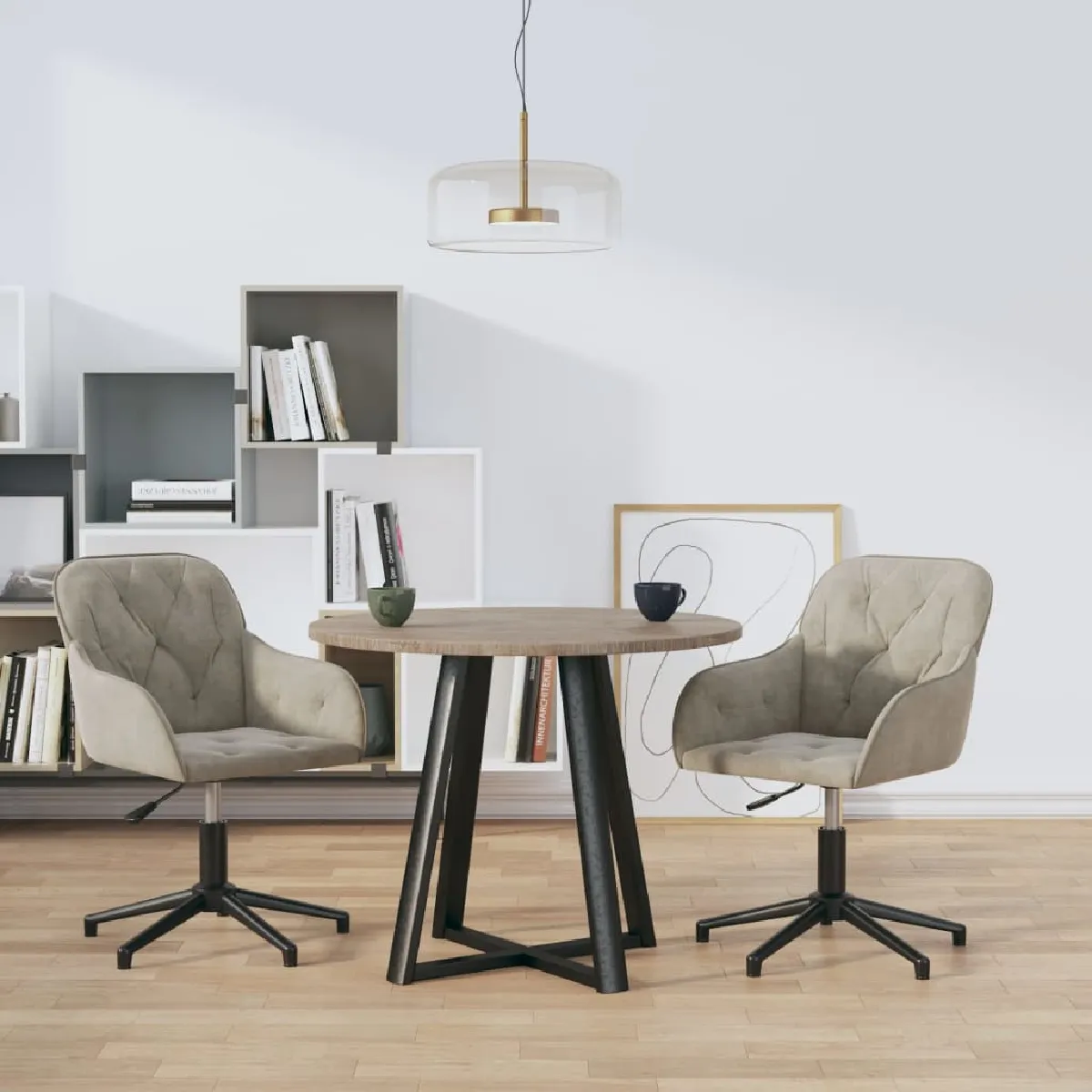 vidaXL Chaises pivotantes Lot de 2 - vue 9