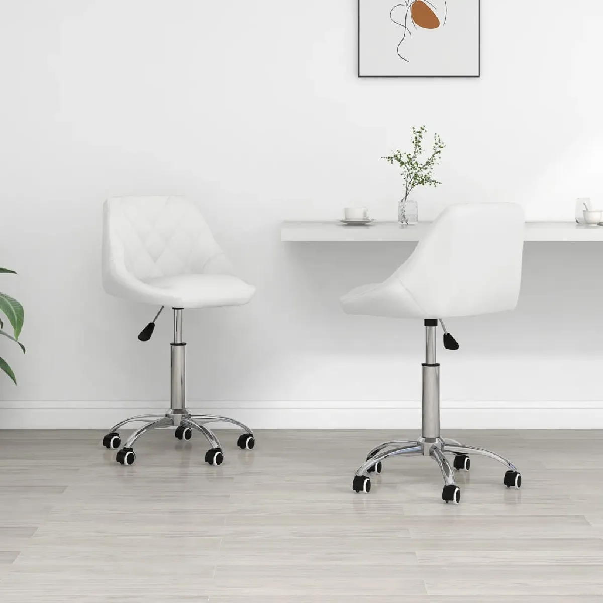 vidaXL Chaises Pivotantes Lot de 2