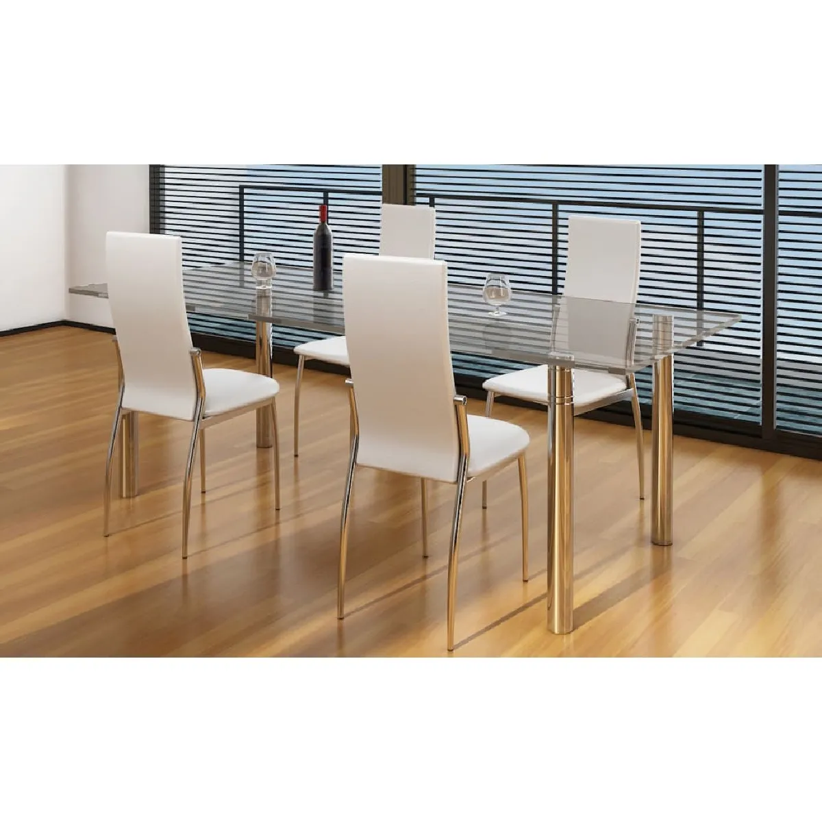 VidaXL Chaises à manger Lot de 4 Similicuir - vue 8