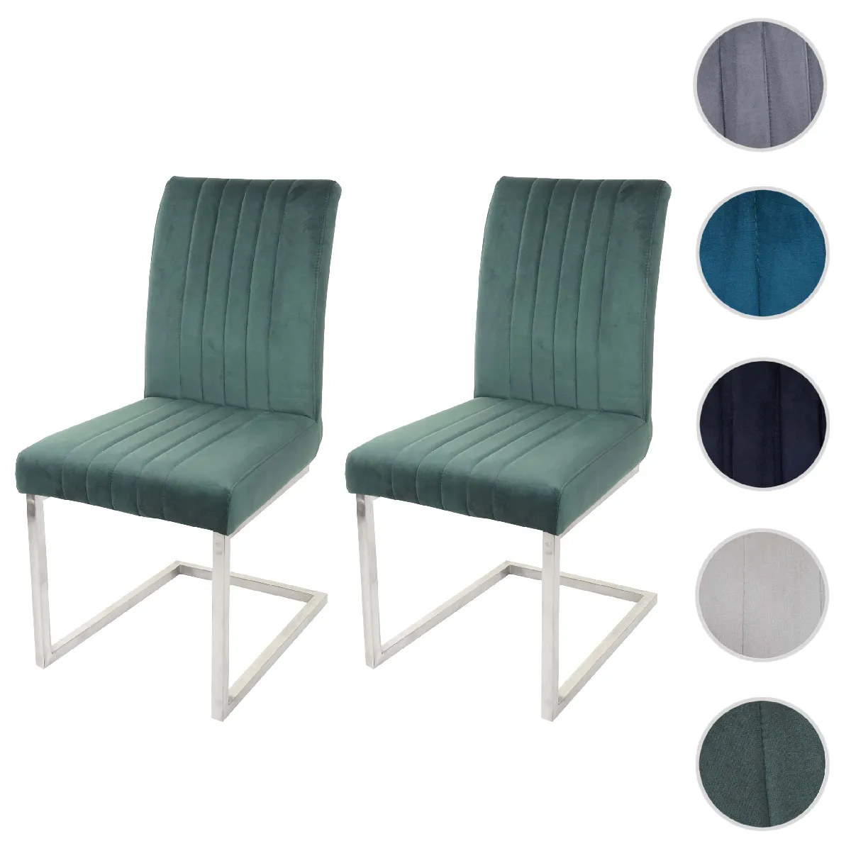Mendler Chaises HWC-L14 - Vert