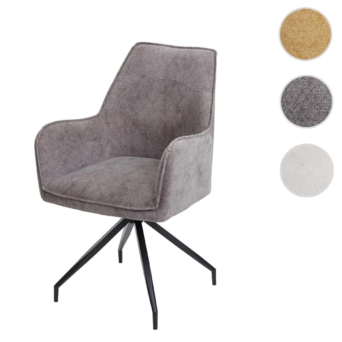 Mendler Gris Chaise Hwc-K15 Foncé