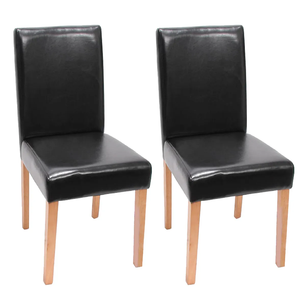 Mendler Noir Chaises Littau - Lot De 2