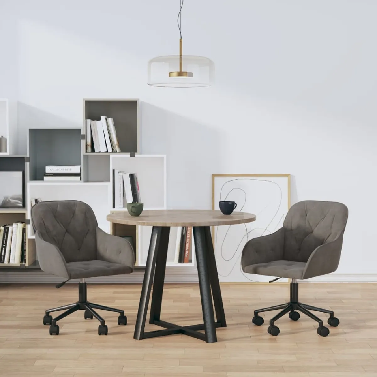 vidaXL Chaises pivotantes Lot de 2 - vue 8