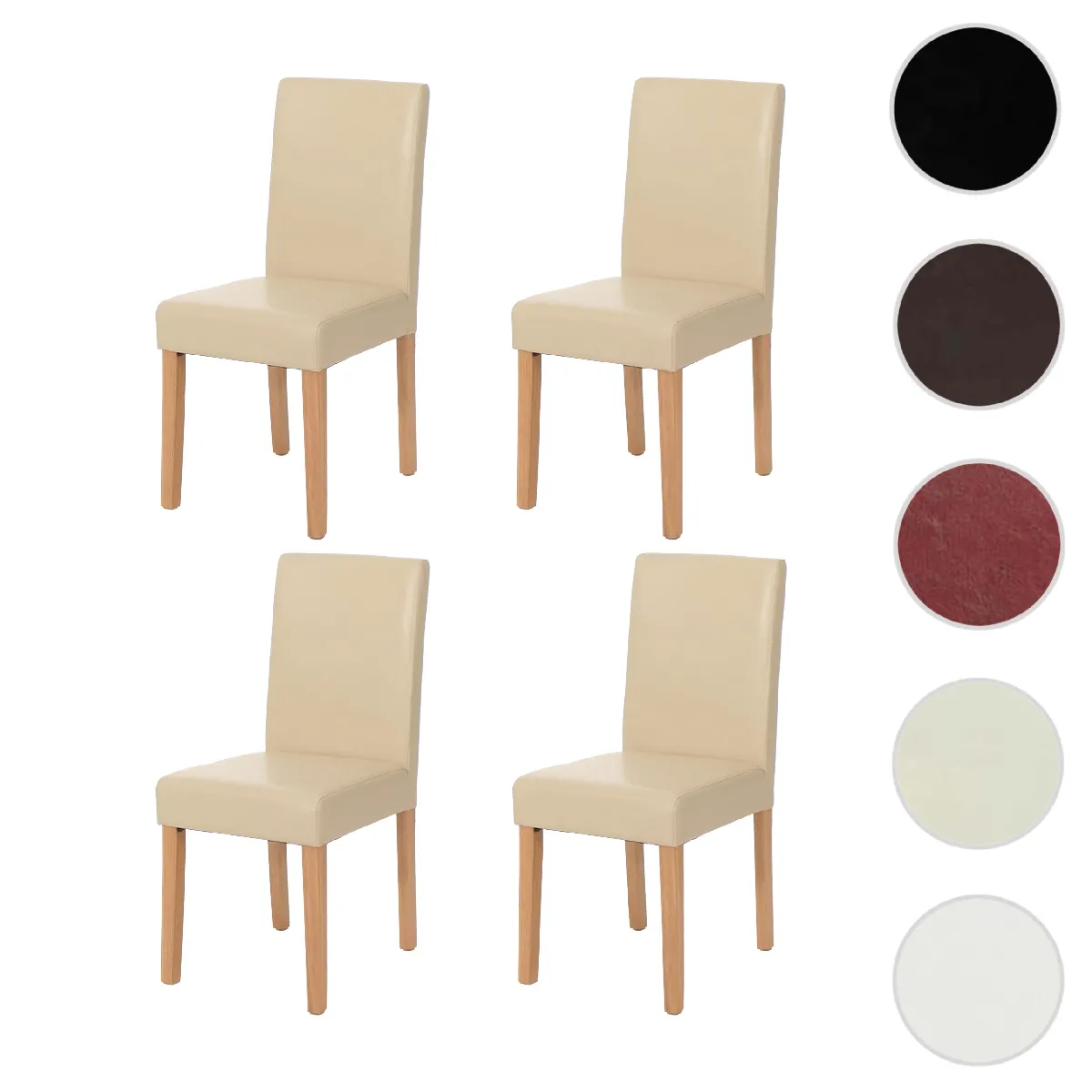 Mendler Clair Littau - Lot De 4 - Crème
