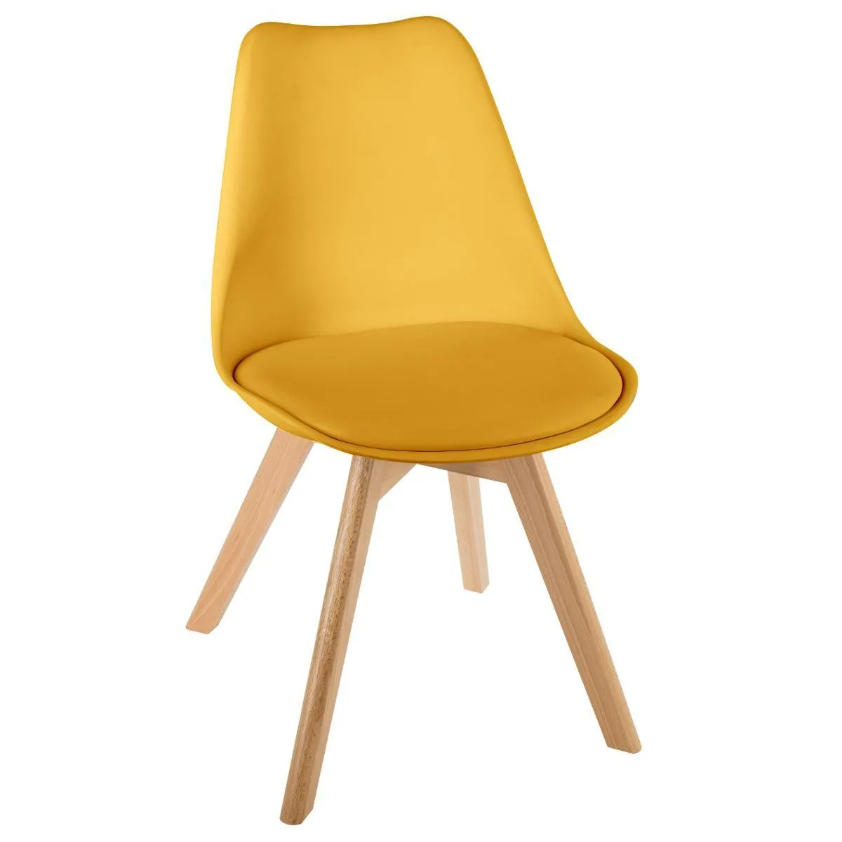 Atmosphera Chaise Diner Baya - Jaune Atmosphera Chaise Diner Baya - Jaune