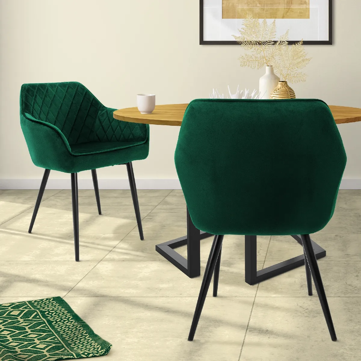ML Design Chaises Velours - vue 2
