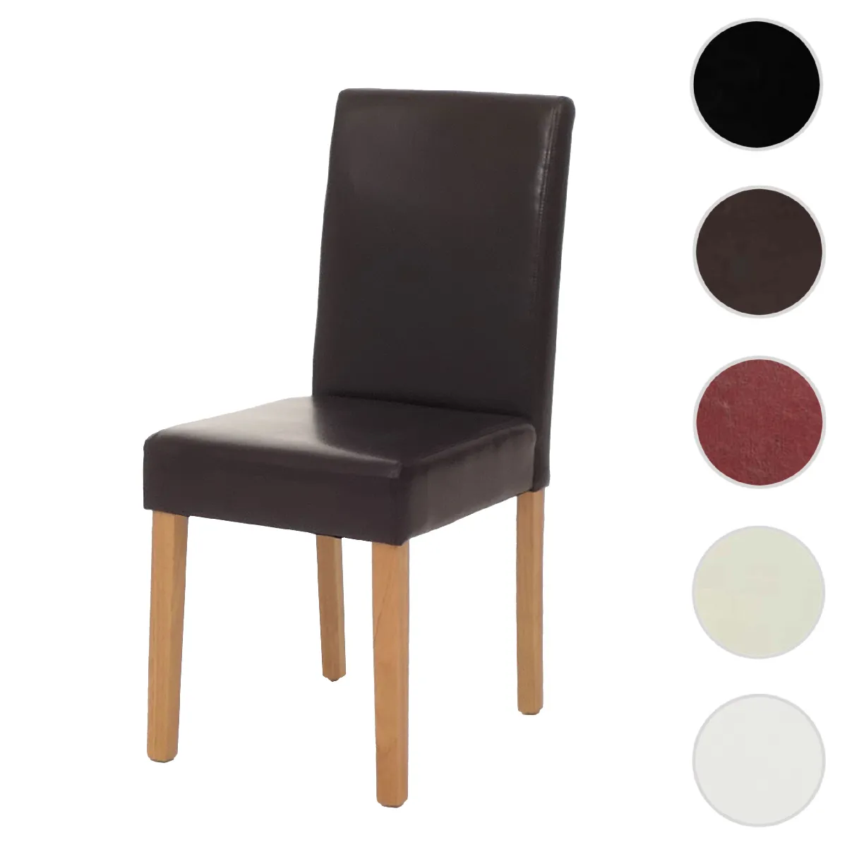 Mendler Marron Chaise De Salle Littau Cuir