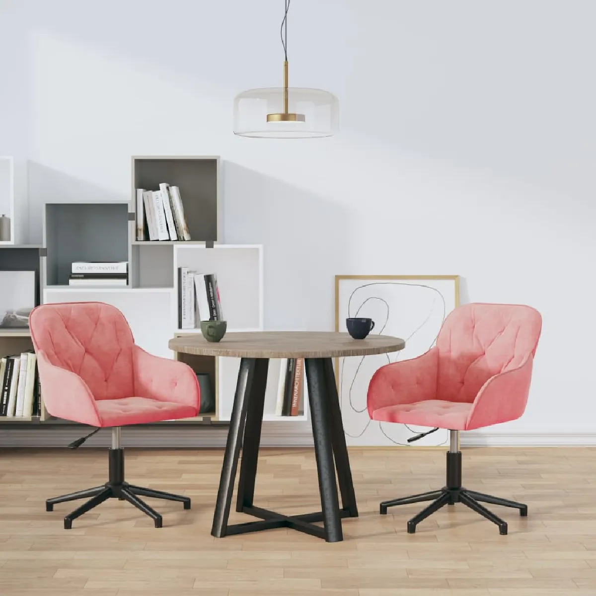 VIDAXL Chaises pivotantes lot de 2