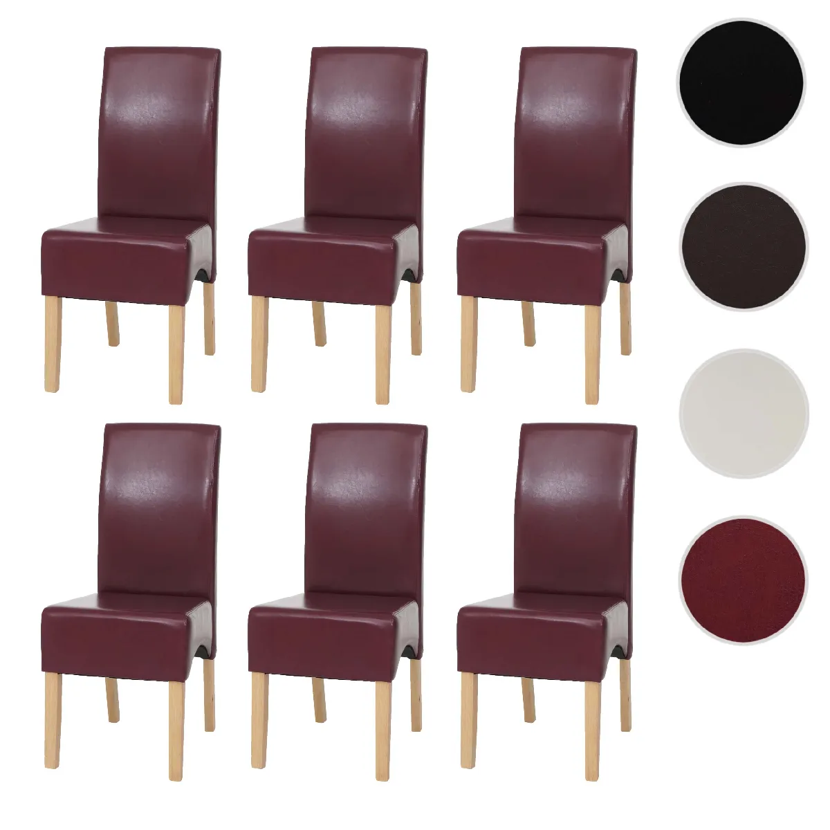 Mendler Rouge Chaises Latina