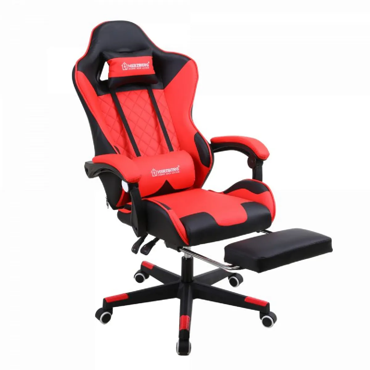 HERZBERG  Chaise Gaming HG8081 - Rouge