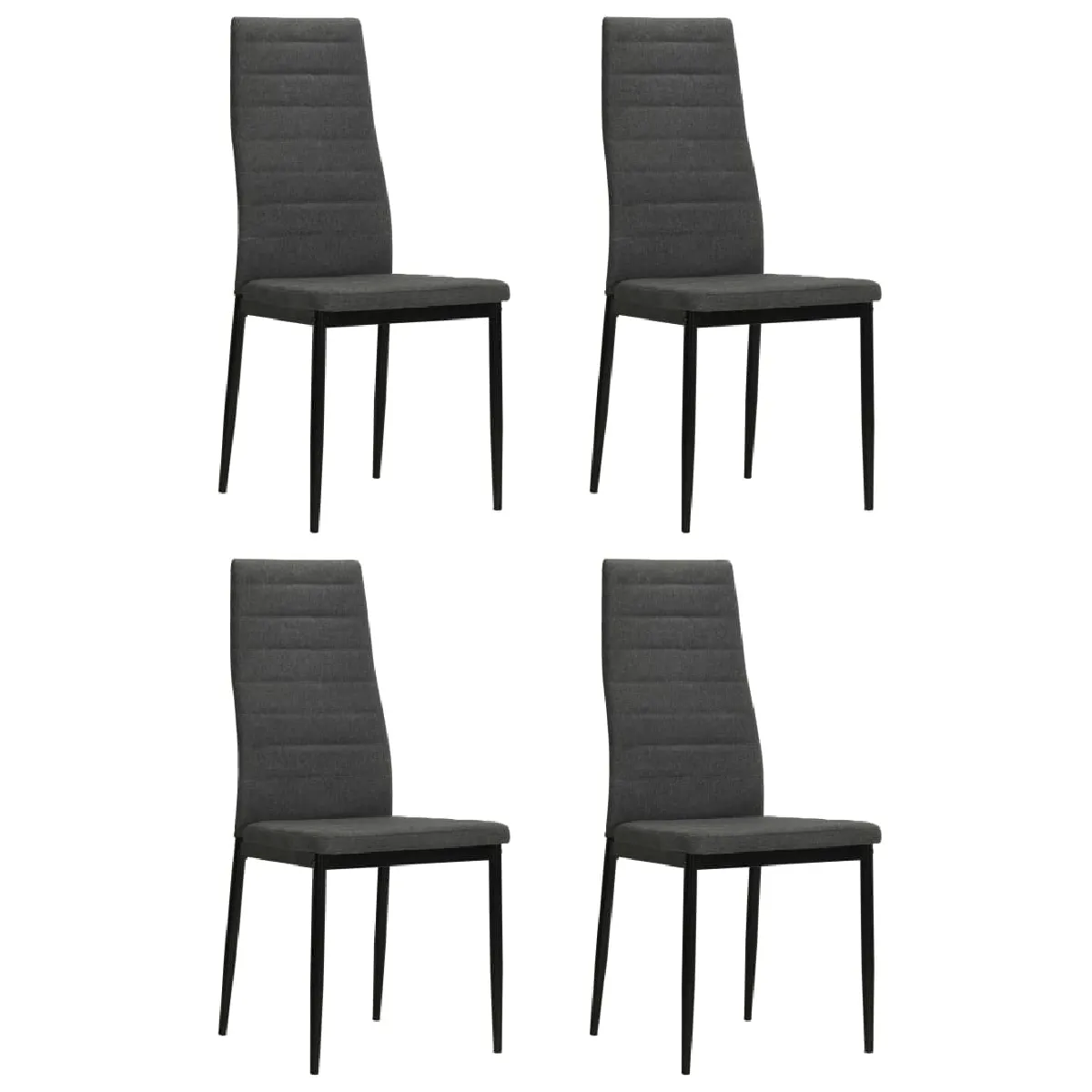 VidaXL chaises tissu - vue 2