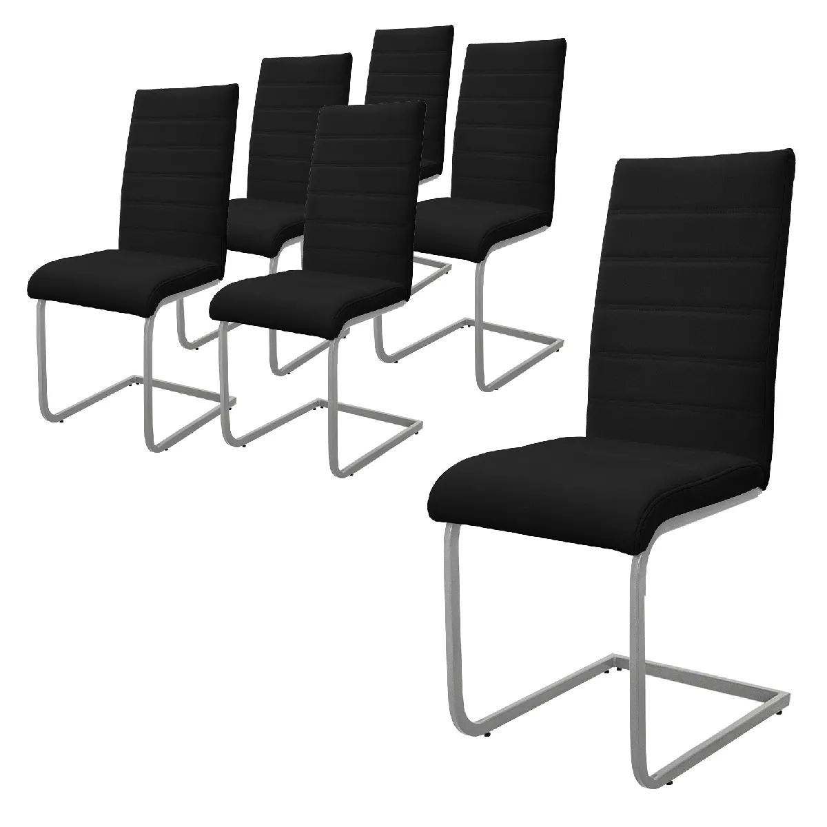 Lot de 6 chaises cantilever - vue 3
