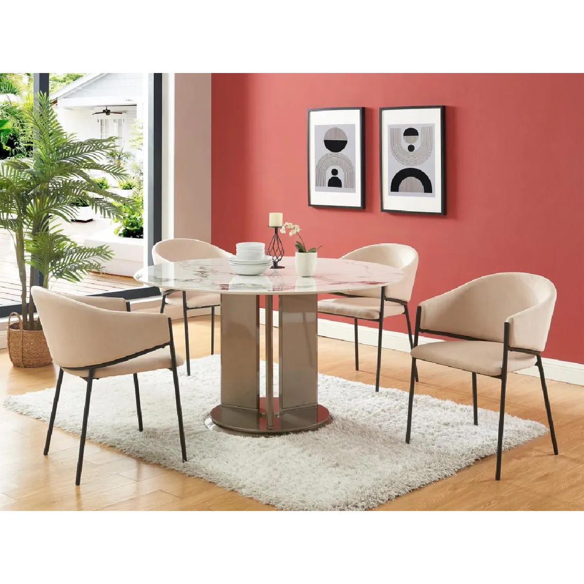 Lot de 6 chaises ORDIDA - Beige Lot de 6 chaises ORDIDA - Beige