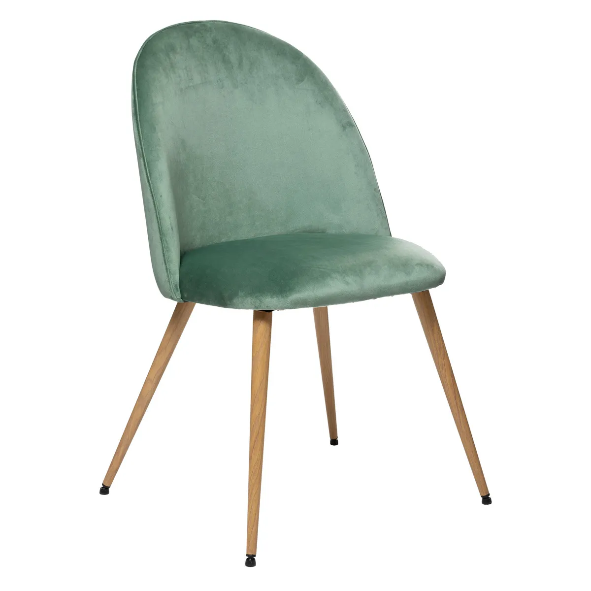 Atmosphera Slano - Chaise Velours Vert Atmosphera Slano - Chaise Velours Vert