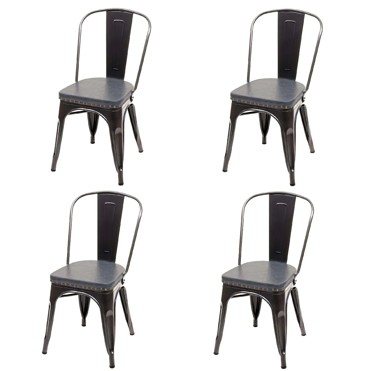 Decoshop26 Chaises Métal - vue 3