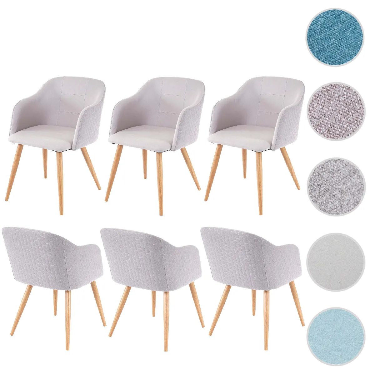 Mendler Gris/Clair Chaises Hwc-D71