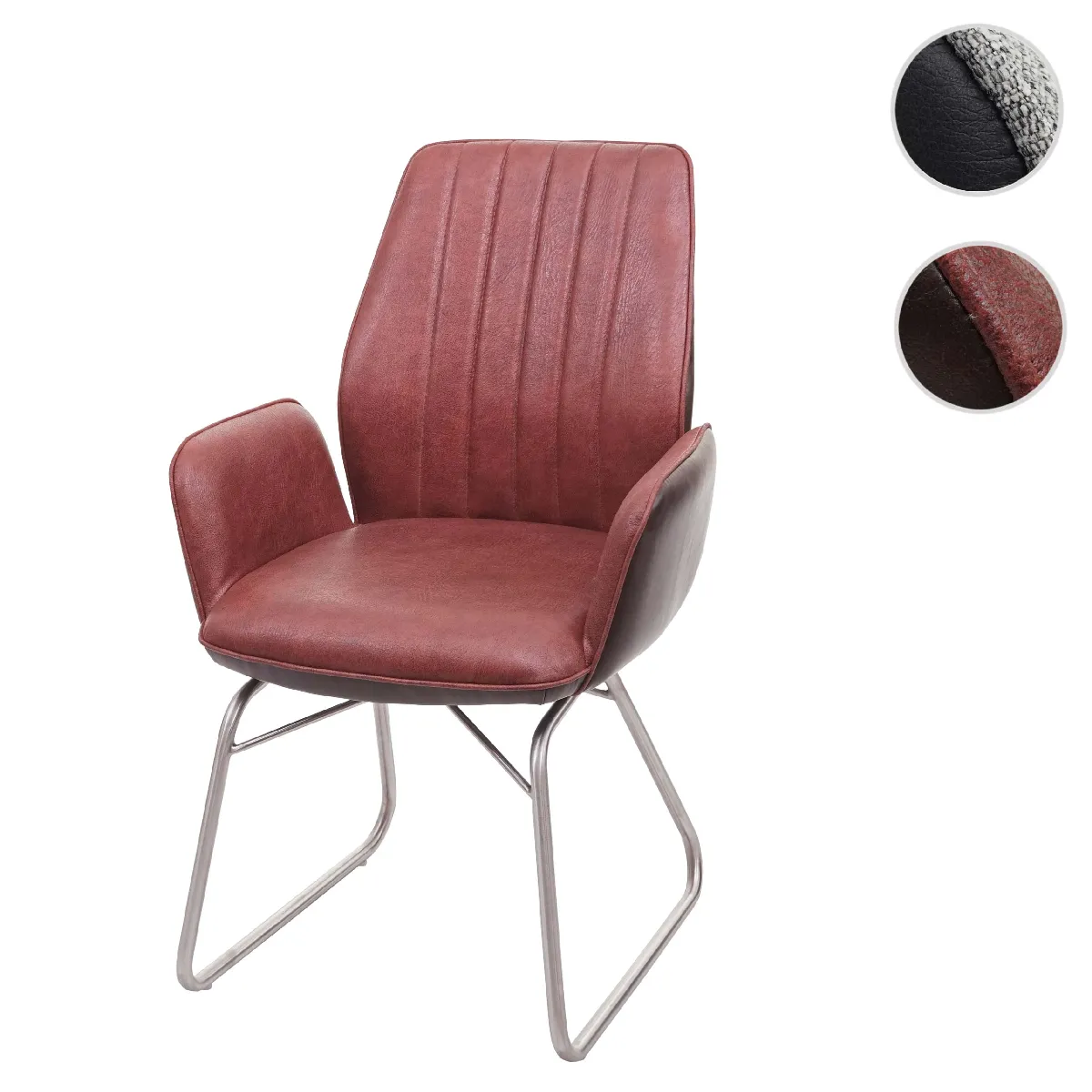Mendler Chaise HWC-G73 - Brun