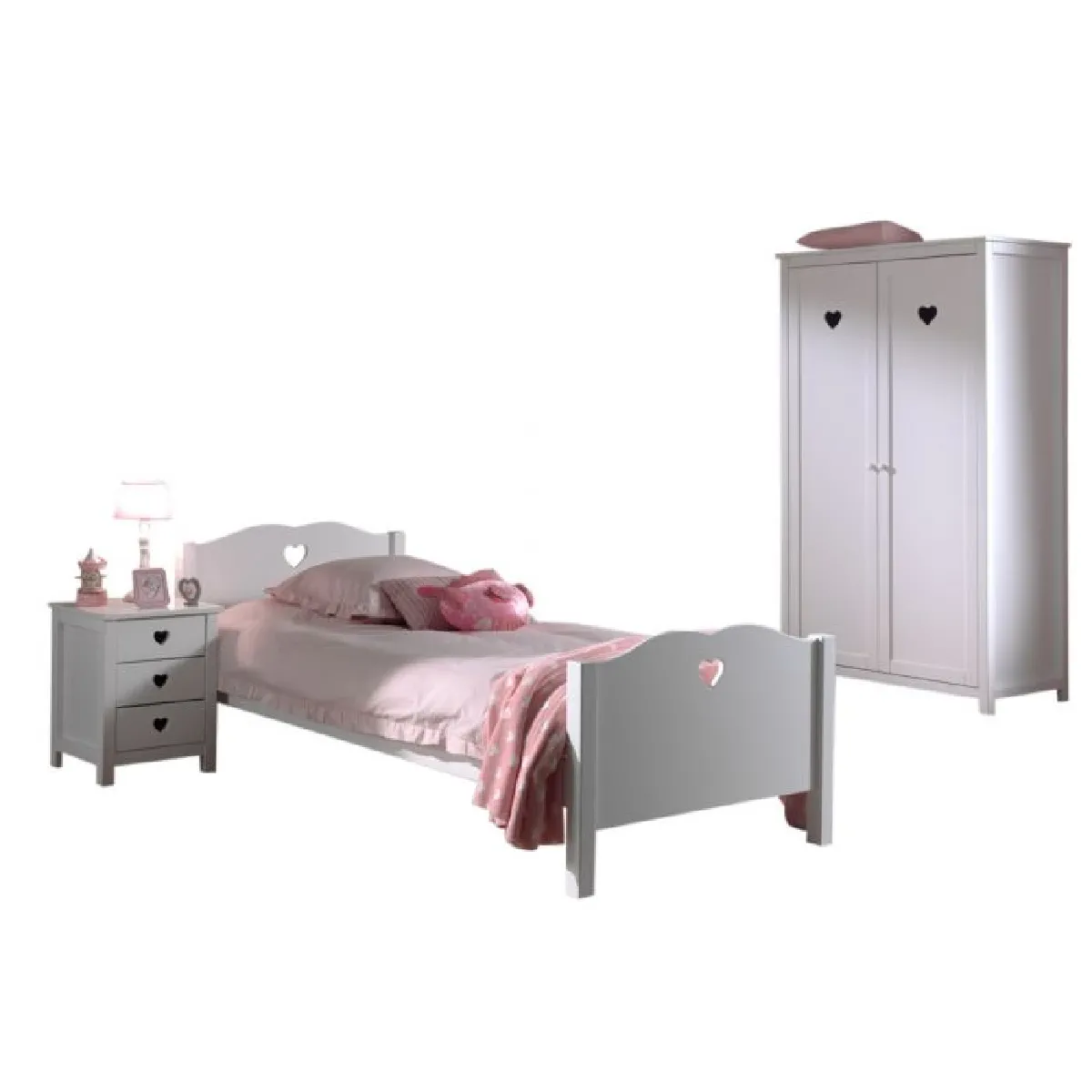 Mes Chambre complète enfant Amoreena - Blanc