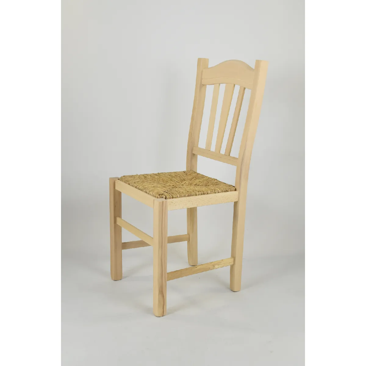 Tommychairs - Set 2 chaises Silvana pour la Cuisine, Structure en Bois de hêtre Poli Non traité 100% Naturel et Assise en Paille