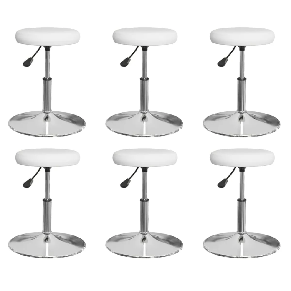 vidaXL Chaises à manger lot de 6 Blanc