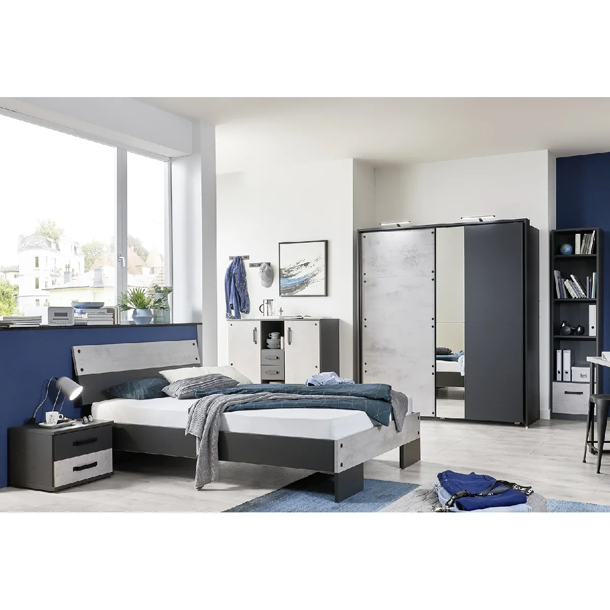 Pegane Chambre complète enfant - Graphite