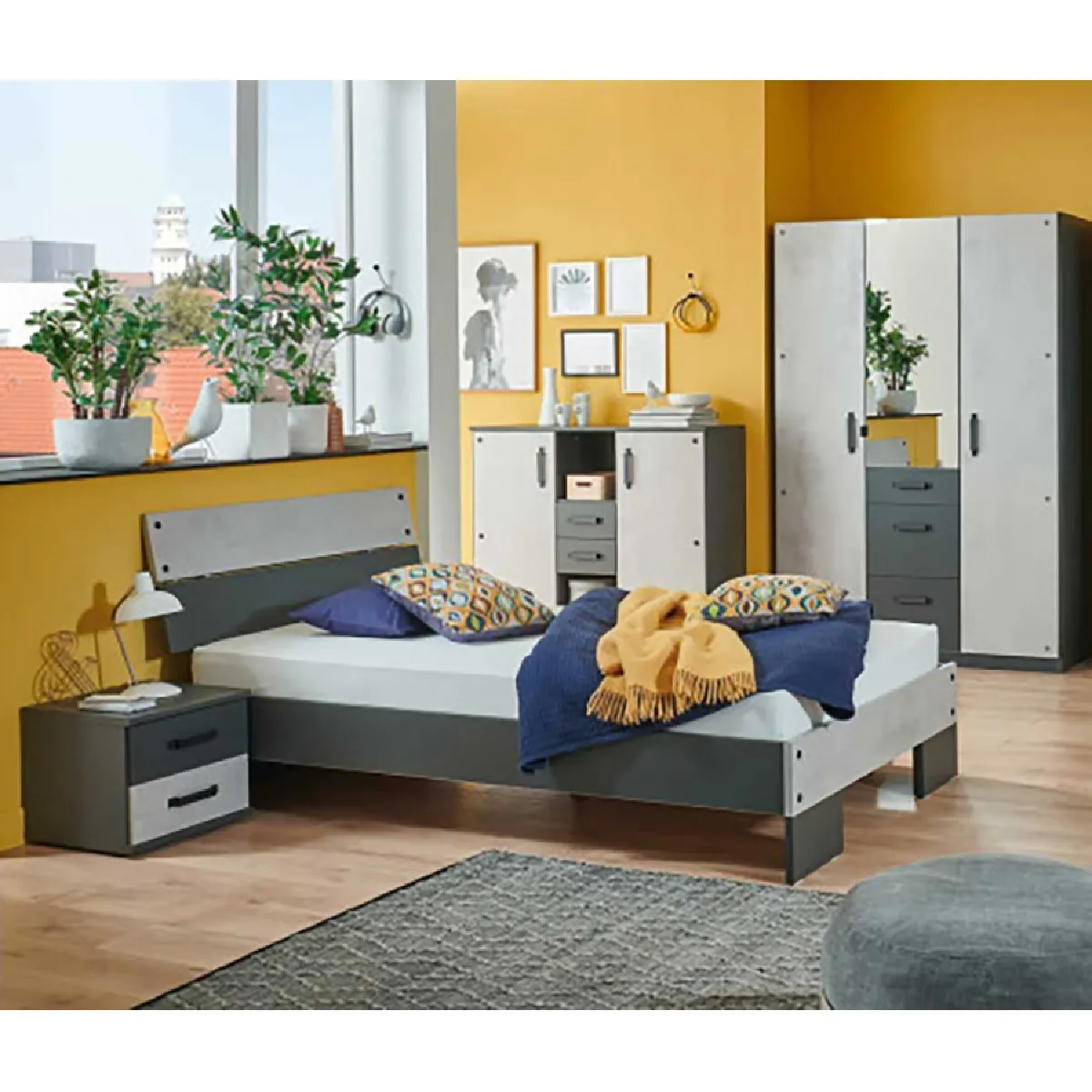 Pegane Chambre enfant complète - Graphite