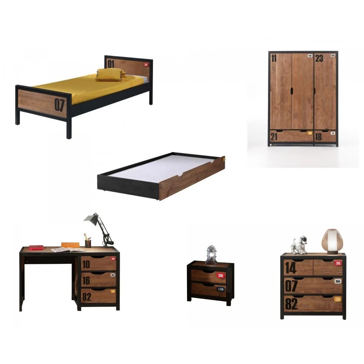 Vipack Ensemble Alex Armoire et Bureau Vipack Ensemble Alex Armoire et Bureau