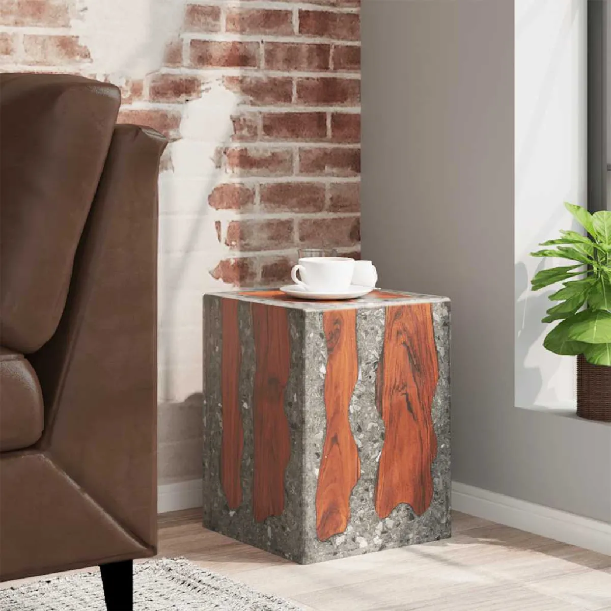 VidaXL Tabouret en teck massif - vue 2