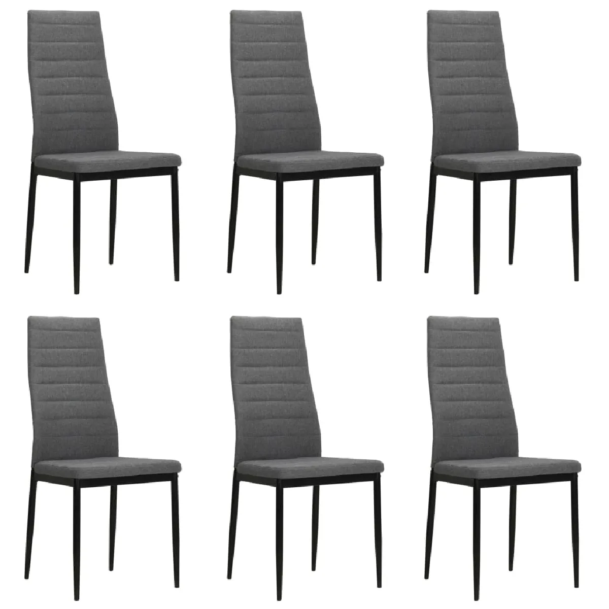 vidaXL Chaises - Gris clair