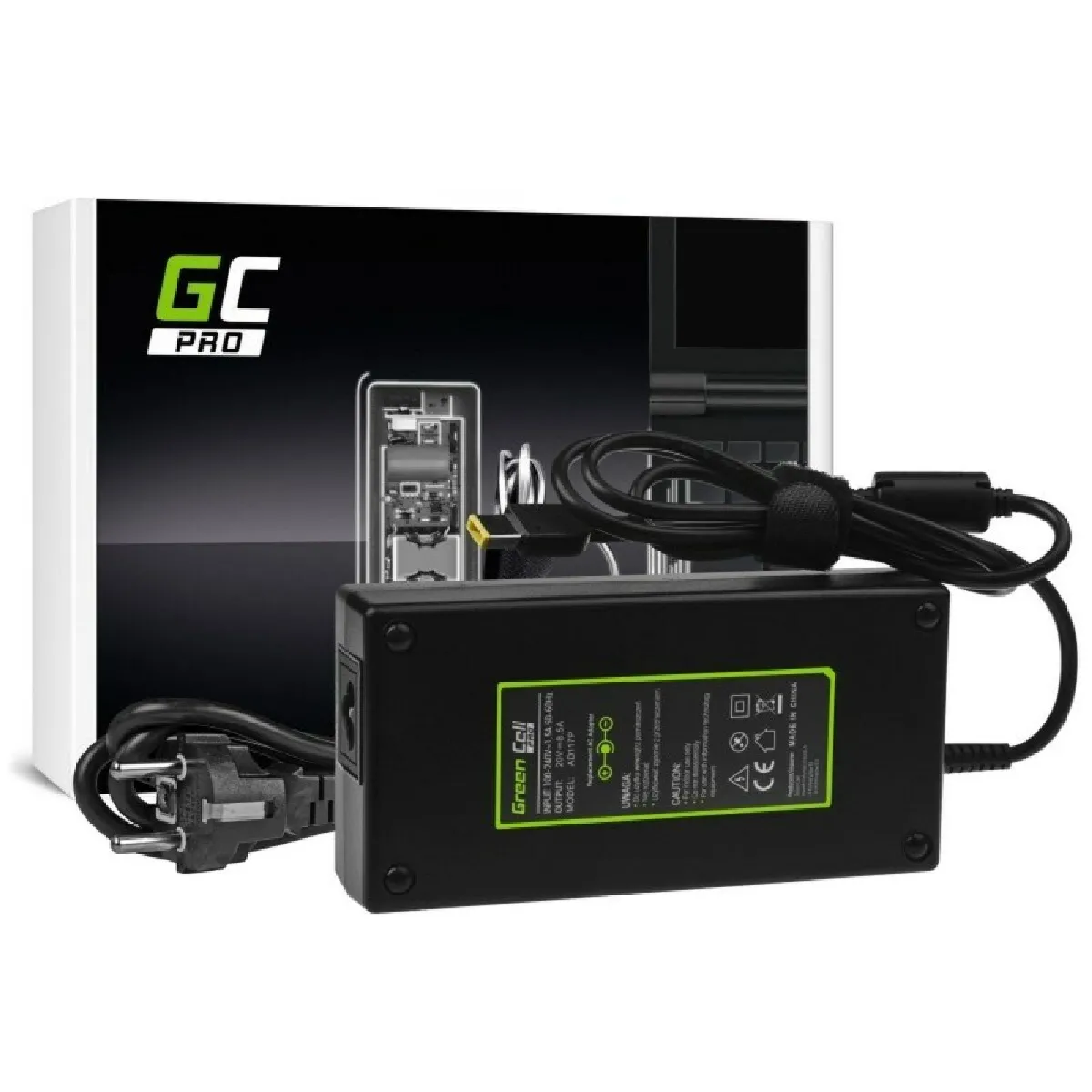 Green Noir Chargeur Pc Portable Pour Lenovo - 170 W
